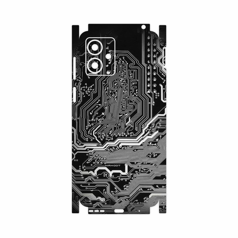 برچسب پوششی ماهوت مدل Black_Printed_Circuit_Board-FullSkin مناسب برای گوشی موبایل موتورولا Moto G14