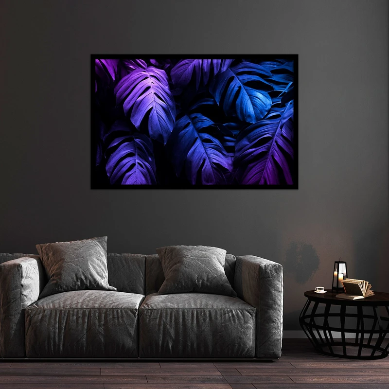 تابلو بکلیت طرح برگ دکوراتیو و مدرن  مدل B-bu2241