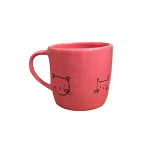 ماگ سرامیکی مدل دست ساز گربه
