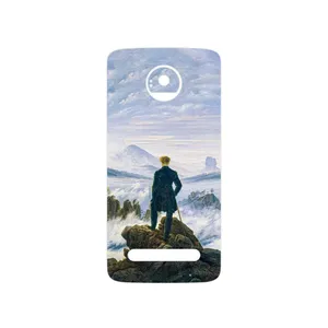 MAHOOT Wanderer above the Sea of Fog Cover Sticker for Motorola Moto Z2 Play