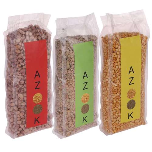 عدس لپه و لوبیا چیتی ممتاز آزوک - 450 گرم  بسته 3 عددی