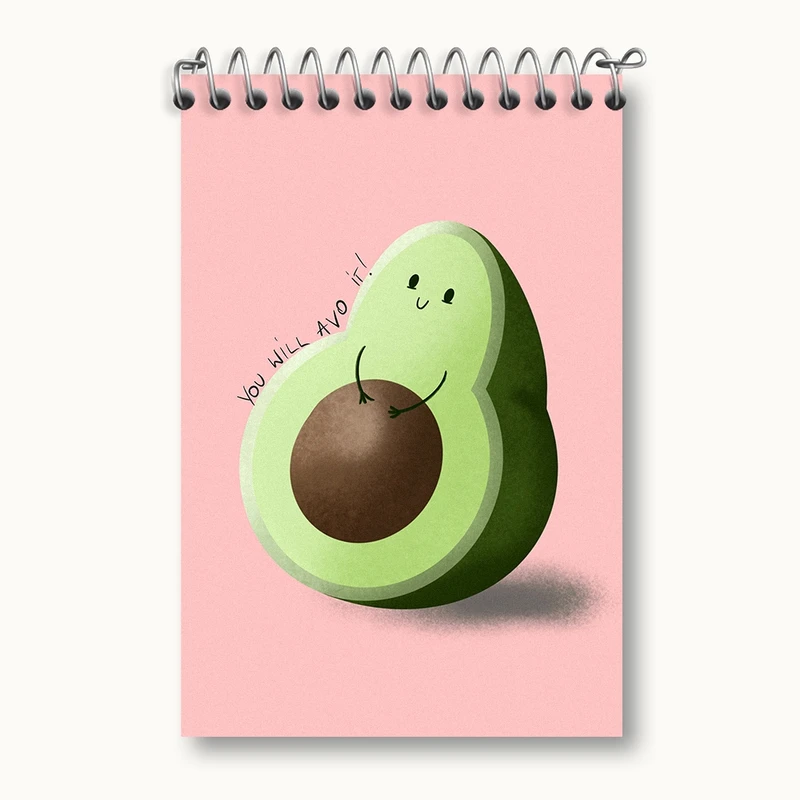 دفتر یادداشت 50 برگ خندالو مدل آووکادو کد F317