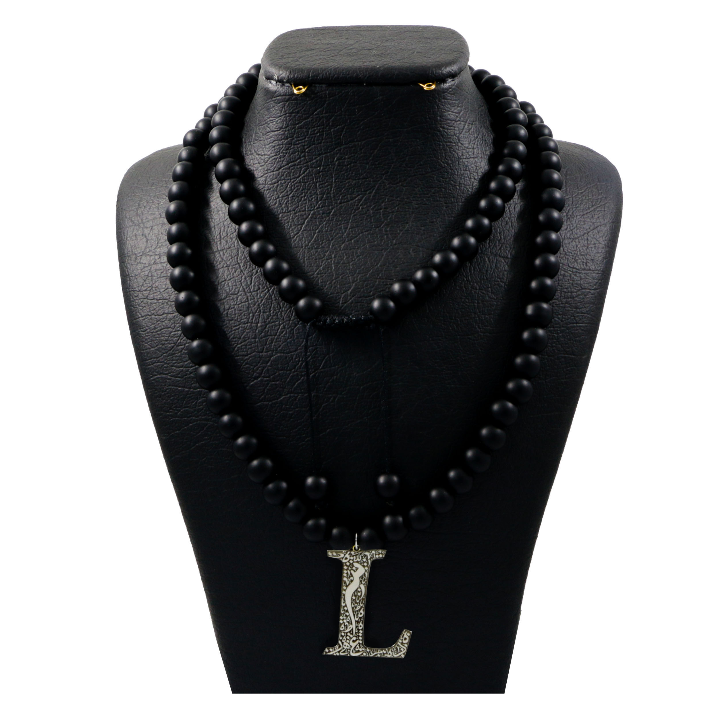 گردنبند نقره زنانه طرح L کد D 697