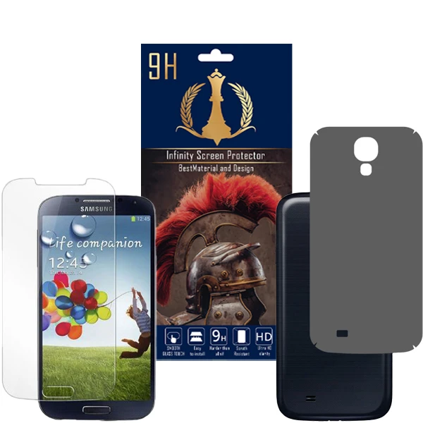 برچسب پوششی اینفینیتی مدل PRO MAX مناسب برای گوشی موبایل سامسونگ Galaxy S4 به همراه محافظ صفحه نمایش