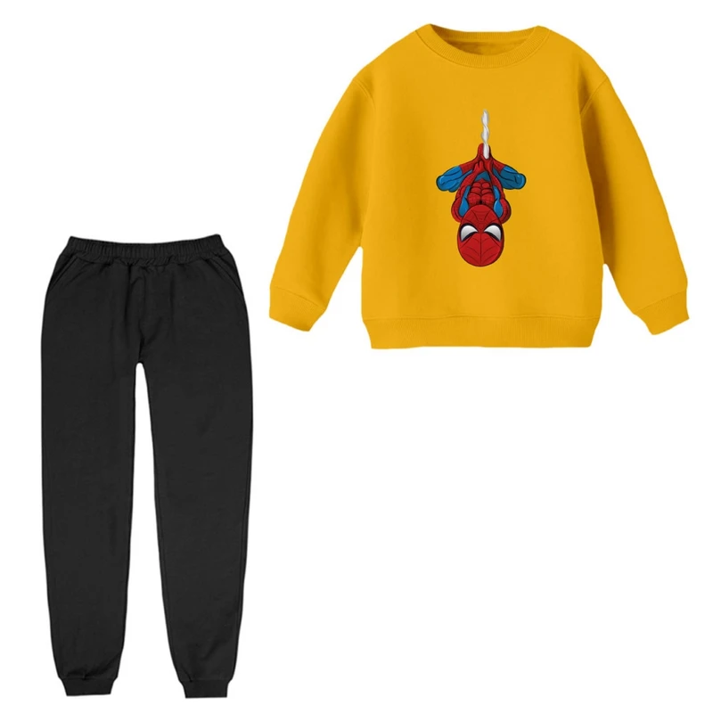 ست سویشرت و شلوار راحتی بچگانه  مدل مردعنکبوتی کد 3