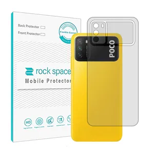 Transparent Rockspace HyGEL model phone back protector suitable for Xiaomi Poco M3 mobile phone