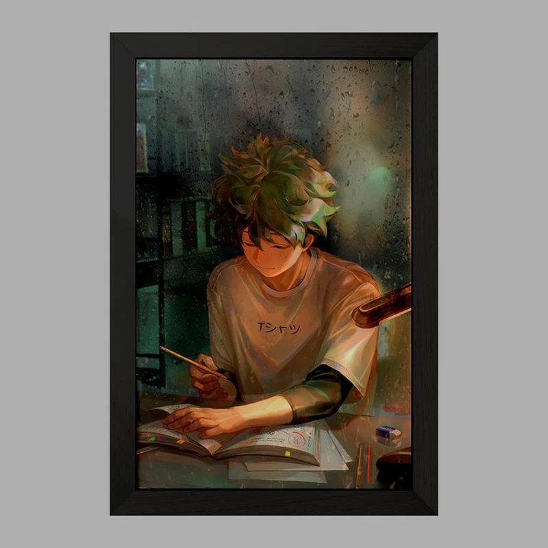 تابلو خندالو مدل دکو انیمه آکادمی قهرمان من کد 11570