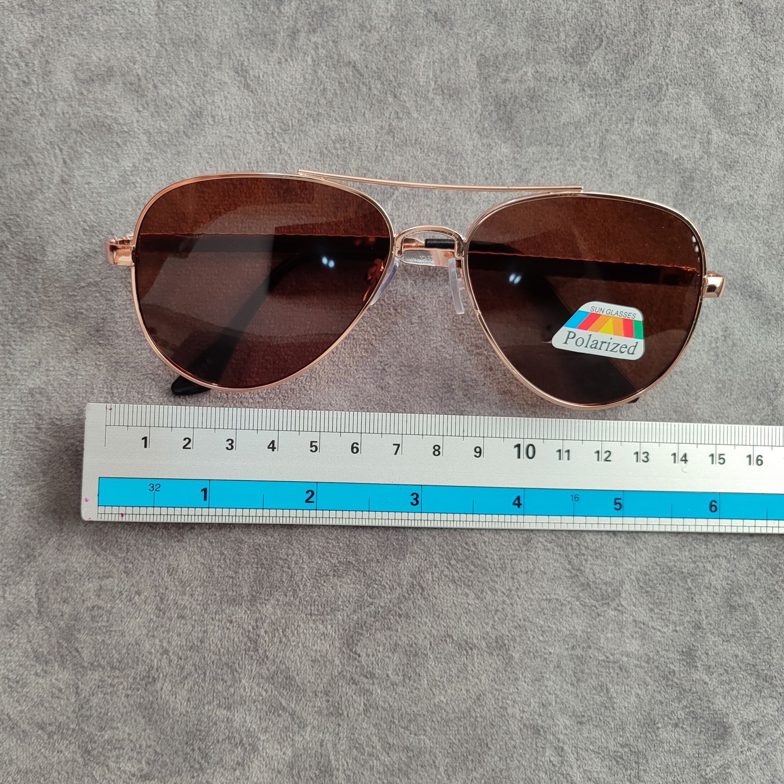 عینک آفتابی مدل خلبانی پلاریزه کد 0165 UV400  -  - 6