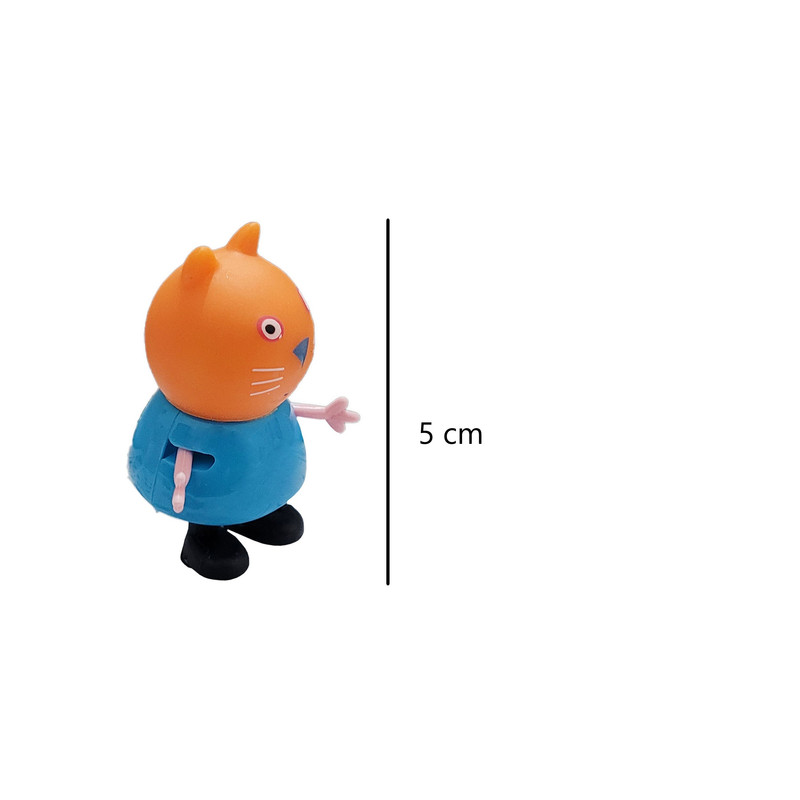 فیگور طرح پپاپیگ مدل Happy pig کد 300 مجموعه 14 عددی