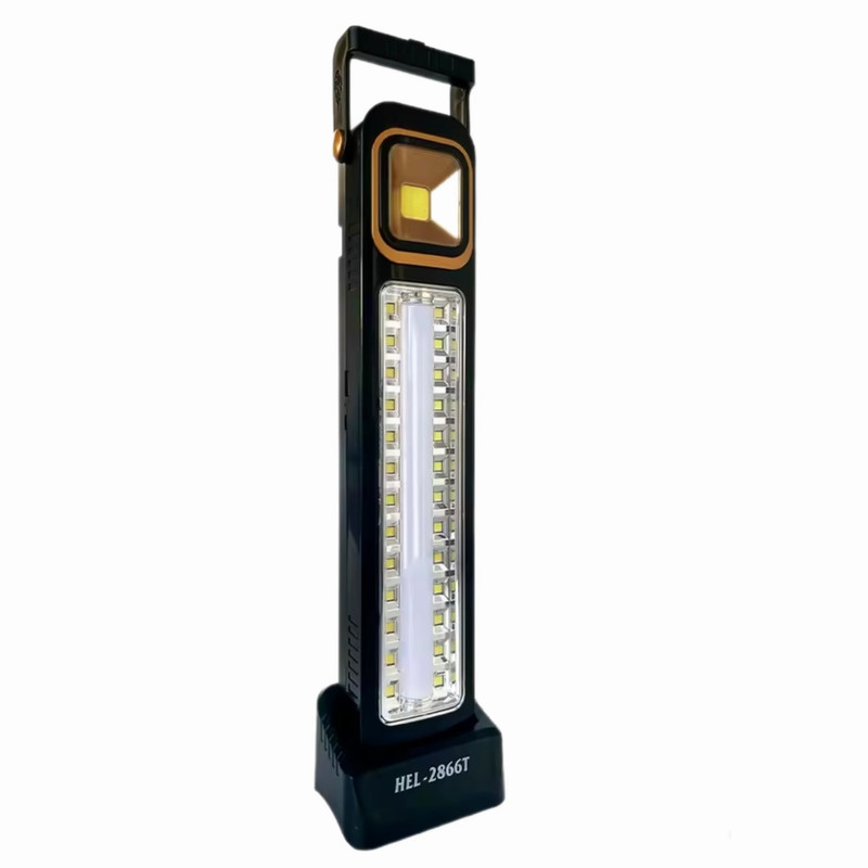 چراغ اضطراری و کمپینگ مدل HEL-2866T با نور مهتابی و آفتابی