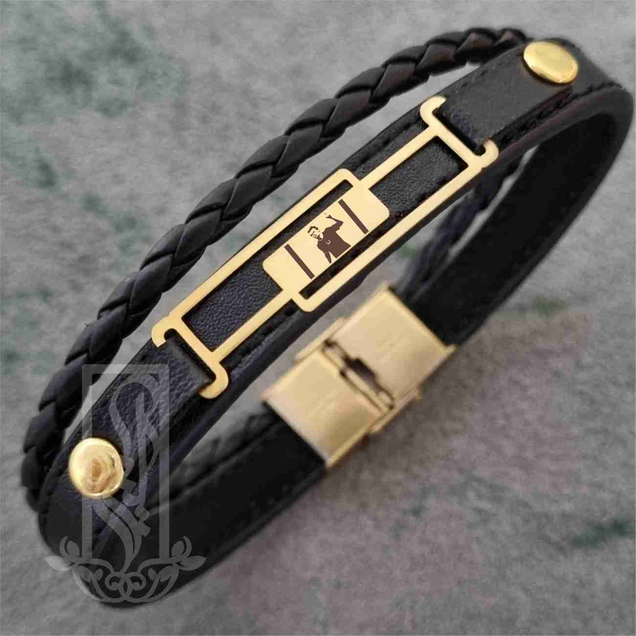 دستبند طلا 18 عیار مردانه لیردا مدل هالند کد 6083