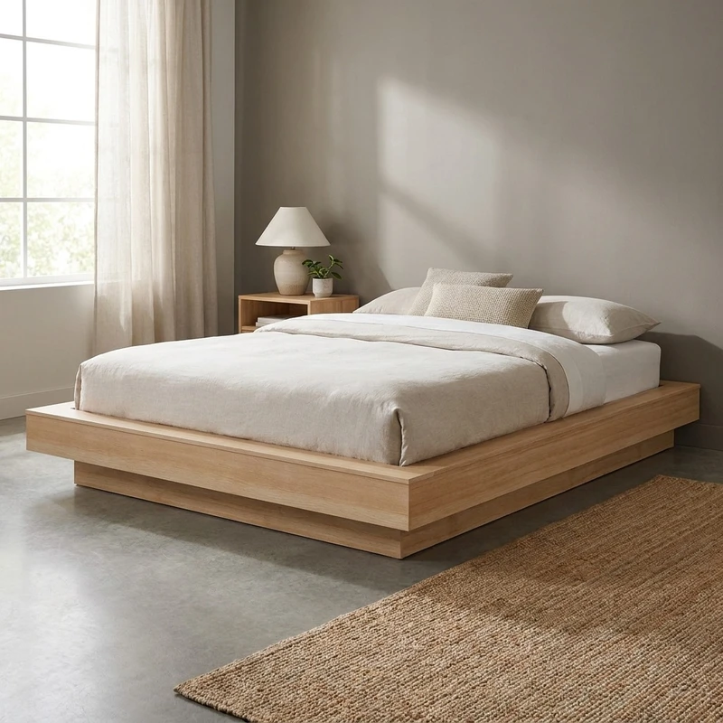  تخت خواب دونفره اسمردیس مدل R122-MDF سایز 200*160