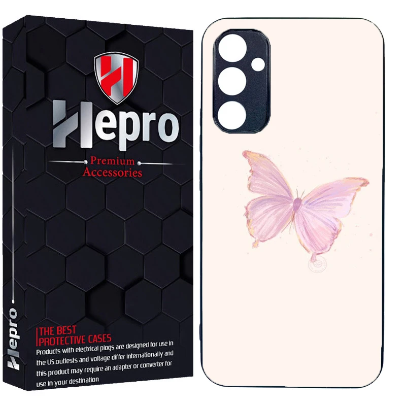 کاور هپرو طرح پروانه کد TPU-336 مناسب برای گوشی موبایل سامسونگ Galaxy A15