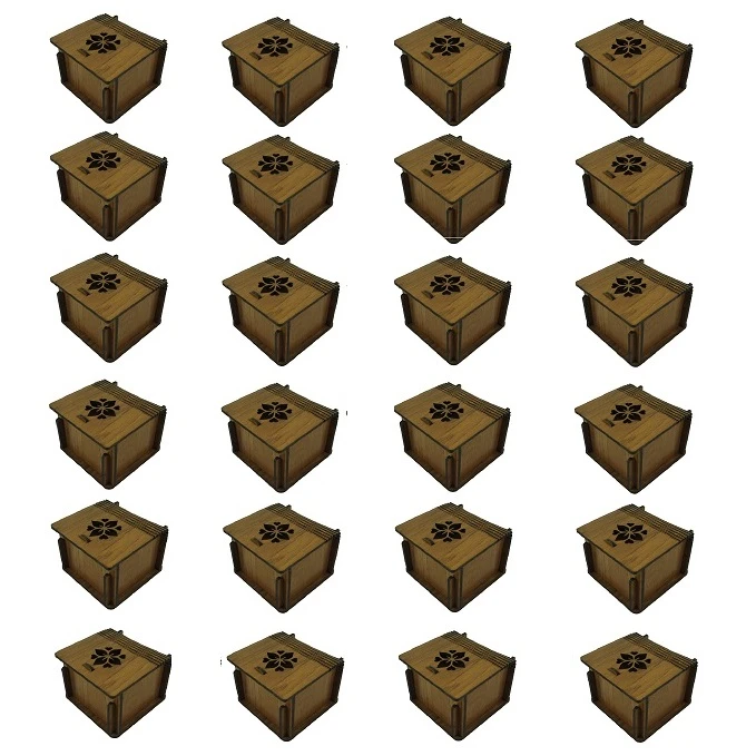 جعبه انگشتر پارلا گوهر کد 7538 بسته 24 عددی