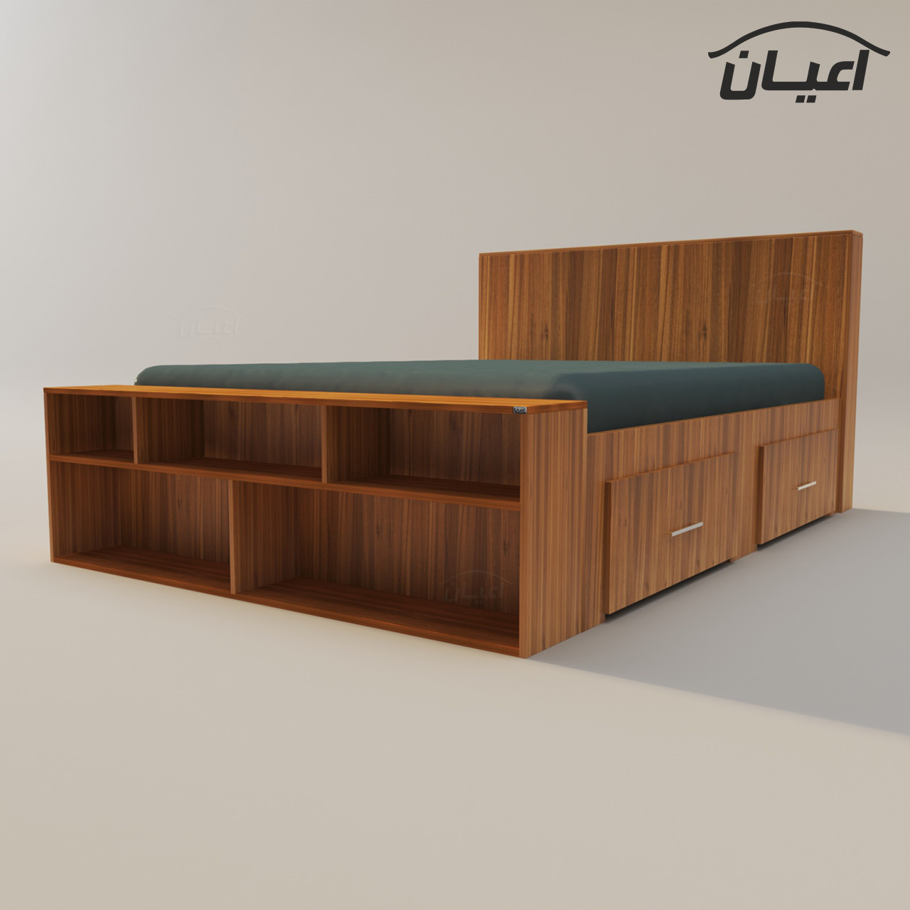 تخت خواب دونفره اعیان مدل FH356 سایز 160x200 سانتی متر