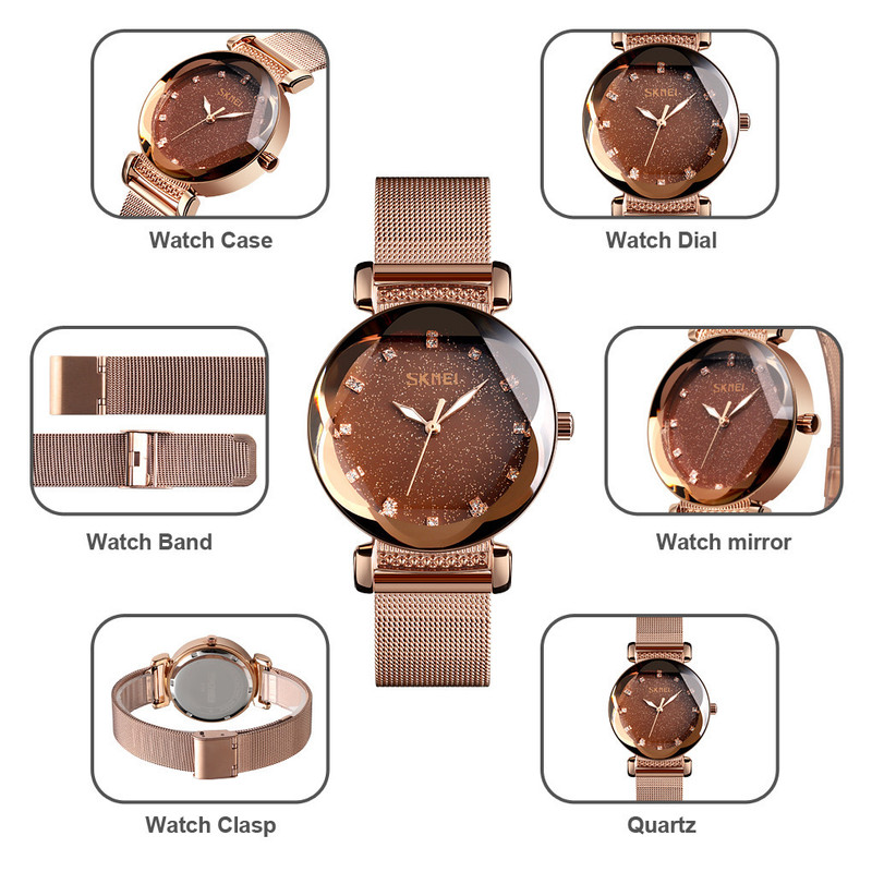 ساعت مچی عقربه ای زنانه اسکمی مدل 9188 BR