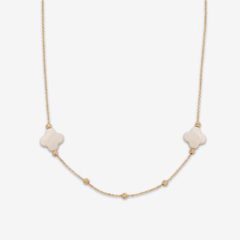 گردنبند طلا 18 عیار زنانه با زنجیر البرنادو حافا گلد مدل ونکلیف کد n007