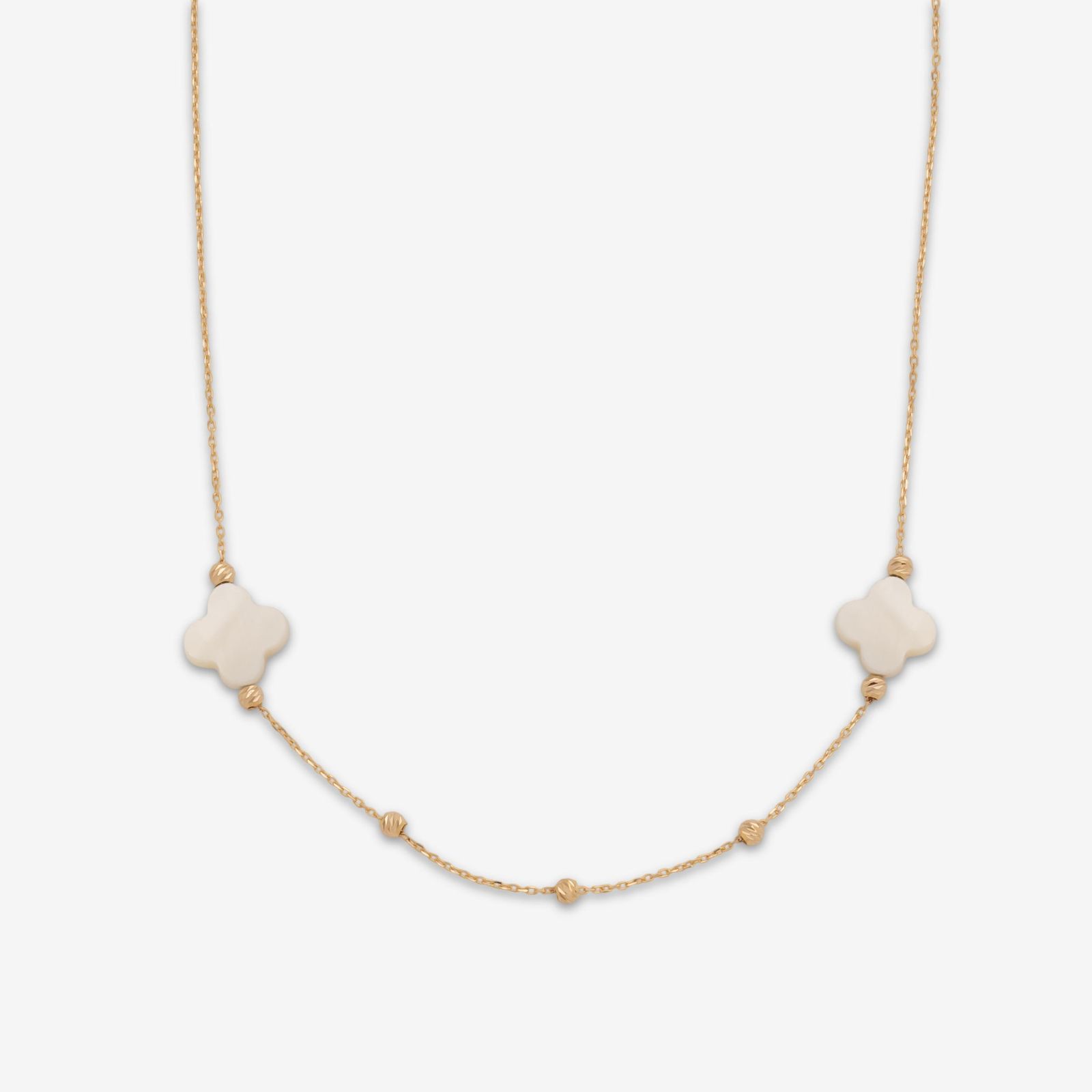 گردنبند طلا 18 عیار زنانه با زنجیر البرنادو حافا گلد مدل ونکلیف کد n007 -  - 1