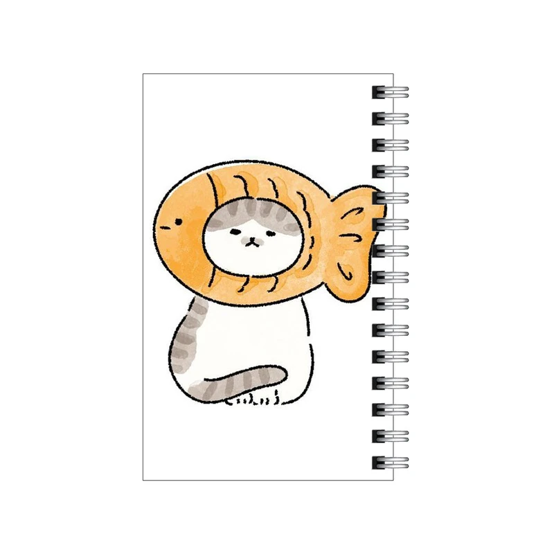 دفترچه یادداشت مدل to do list طرح گربه و ماهی کد 3699182