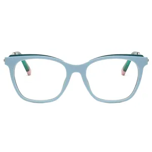 فریم عینک طبی گربه ای زنانه مدل Tj811-C480-P81 مناسب برای انواع فرم صورت