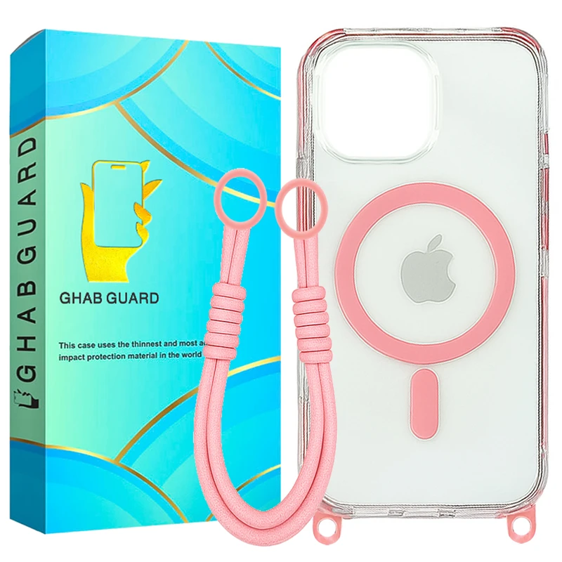 کاور قاب گارد مدل MGRB مناسب برای گوشی موبایل اپل iPhone 13 به همراه بند آویز