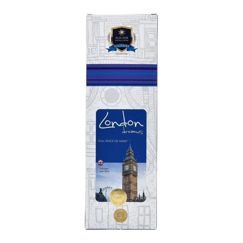 عود دست‌ساز آلاکیک مدل London Dreams رایحه ادکلن بسته 50 عددی