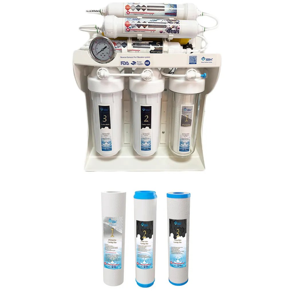 دستگاه تصفیه کننده آب اس اس وی مدل UltraPro  X1000 V + 3F به همراه فیلتر