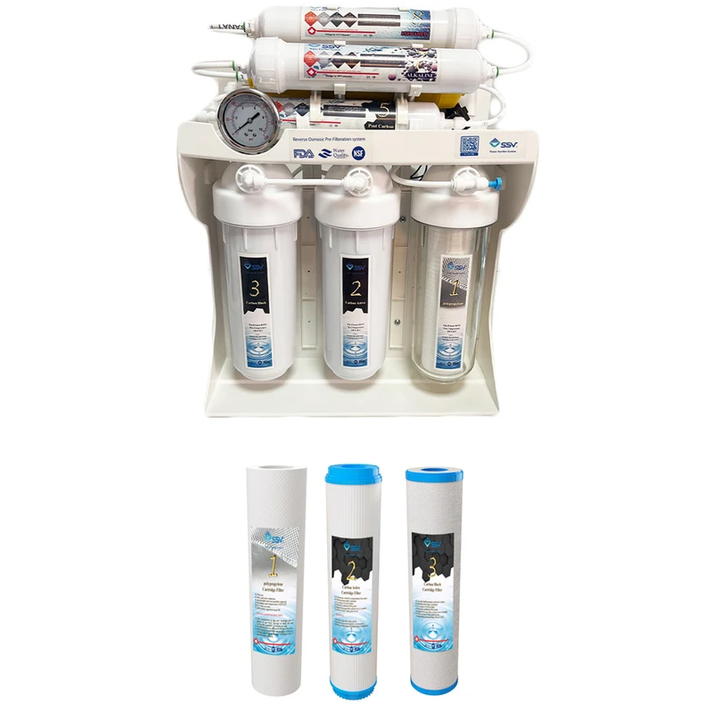 دستگاه تصفیه کننده آب اس اس وی مدل UltraPro  X1000  C + 3F به همراه فیلتر بسته سه عددی