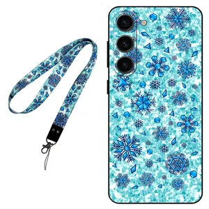 Megafone Snow Flake 0014 Cover For Samsung Galaxy S23 Plus Mobile Neckband 