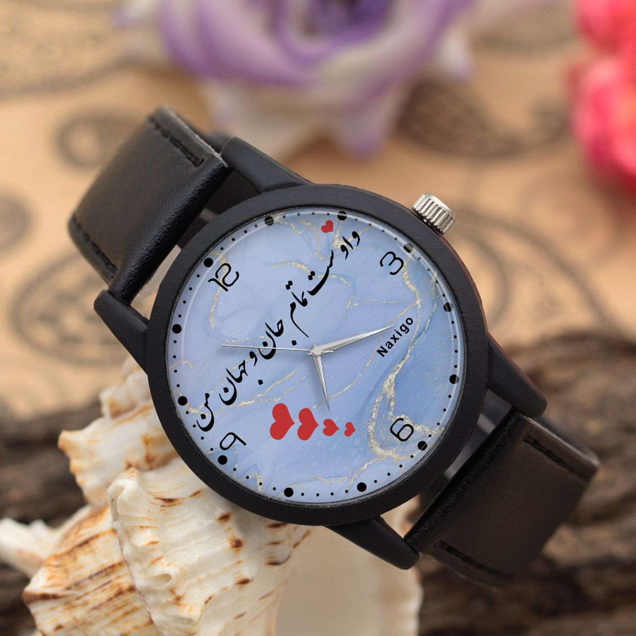 ساعت مچی عقربه ای ناکسیگو مدل و اوست تمام جان و جهان من کد LF11725 -  - 2