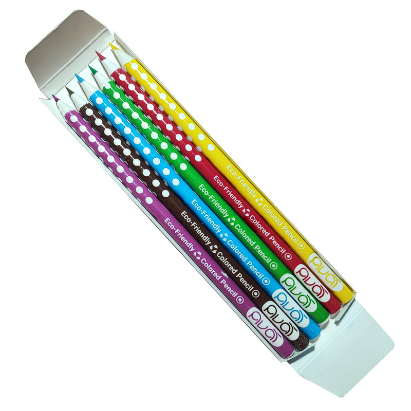 مداد رنگی 6 رنگ آوات طرح زنبوری کد 3918