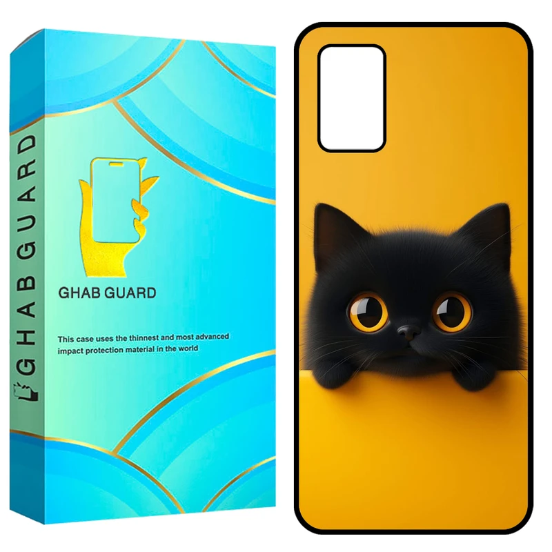 کاور قاب گارد طرح گربه مدل GCHPA03S مناسب برای گوشی موبایل سامسونگ Galaxy A02s / M02s / A03s / F02s