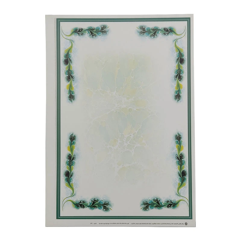 کاغذ تذهیب مدل  ابروباد کد 89