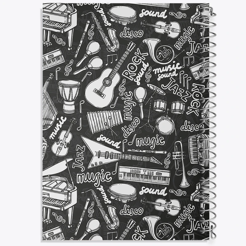 دفتر نقاشی 50 برگ خندالو طرح موزیک کد N302