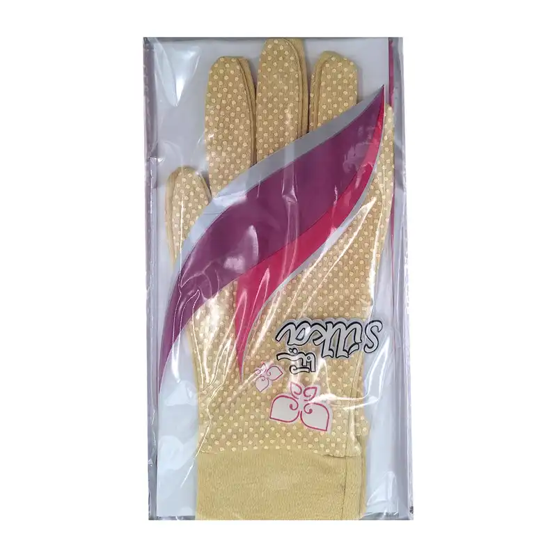 دستکش زنانه سیلکا مدل رانندگی رنگ کرم