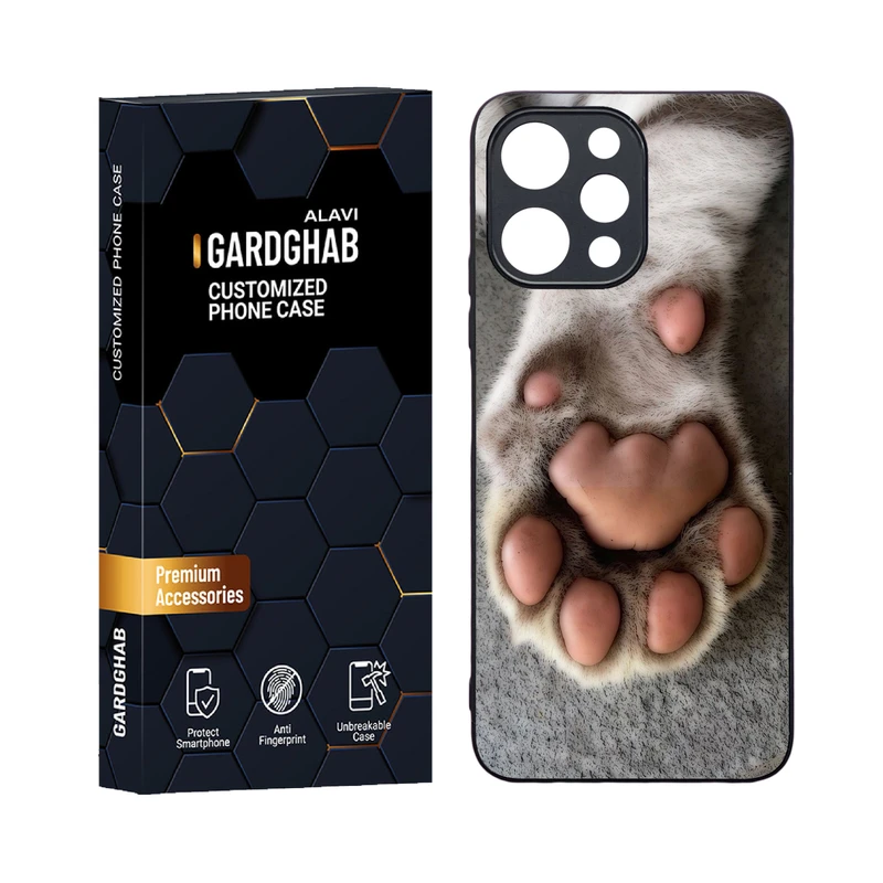 کاور گارد قاب علوی مدل دورژله ای هنری مناسب برای گوشی موبایل شیائومی Redmi 12 4G / 12 5G