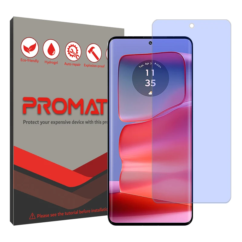 محافظ صفحه نمایش ضداشعه آبی پرومیت مدل Resistant مناسب برای گوشی موبایل موتورولا Edge 50 Pro