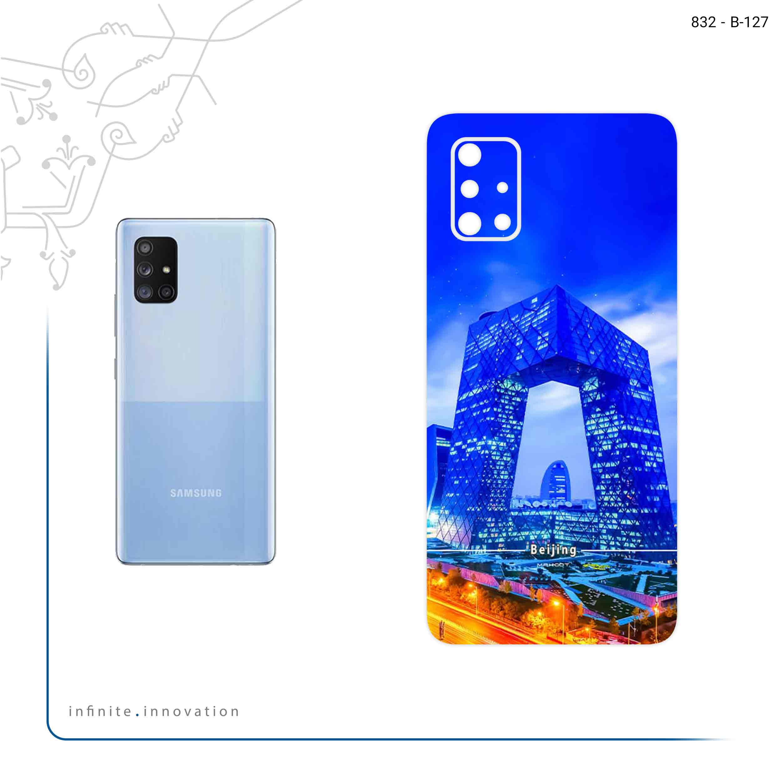 برچسب پوششی ماهوت مدل Beijing city مناسب برای گوشی موبایل سامسونگ Galaxy A71 5G