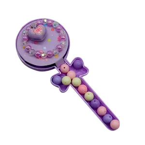 ست مهره و نخ گردنبند و دستبند مدل مروارید خرگوش 0169