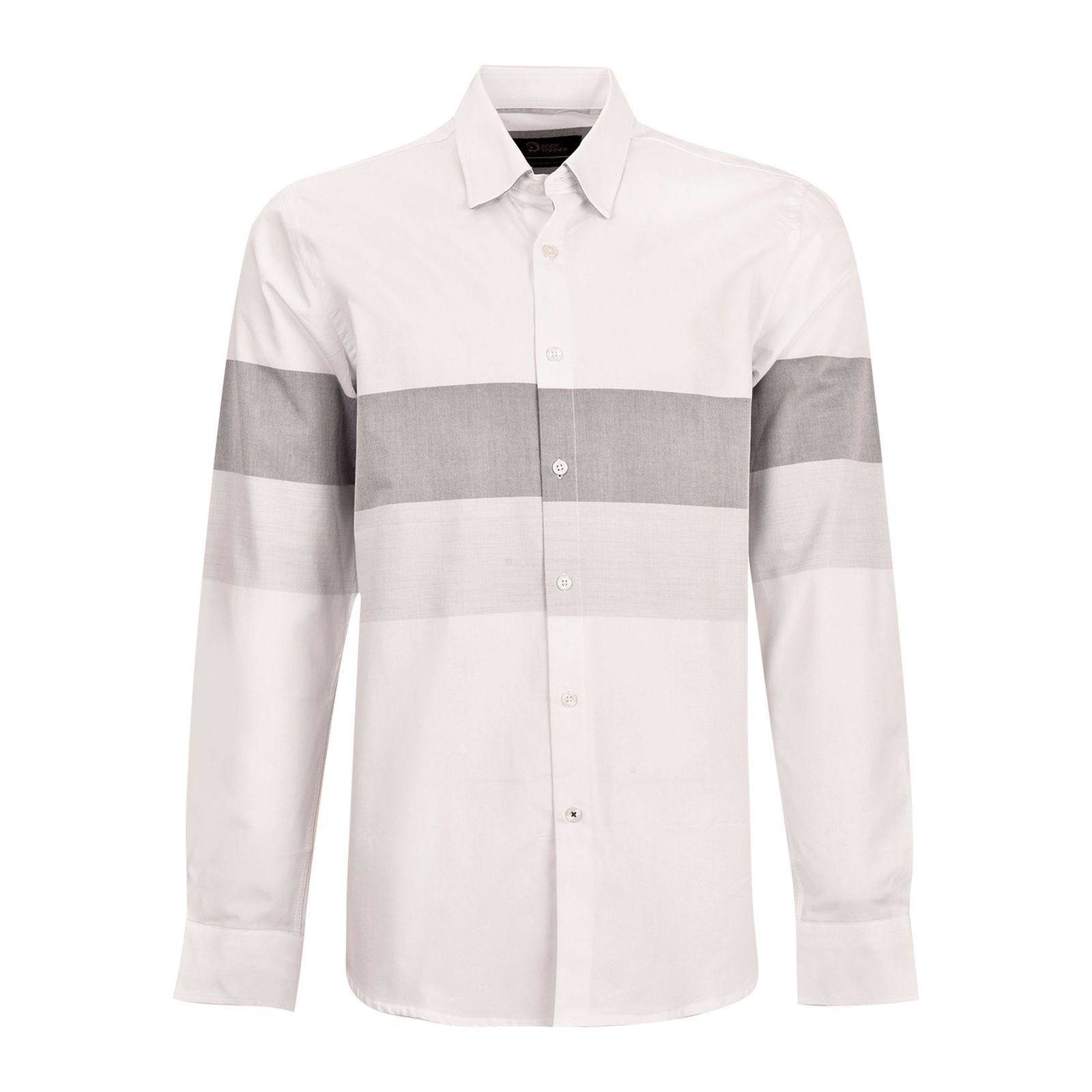 پیراهن آستین بلند مردانه بادی اسپینر مدل 3996 کد 1 رنگ سفید -  - 1