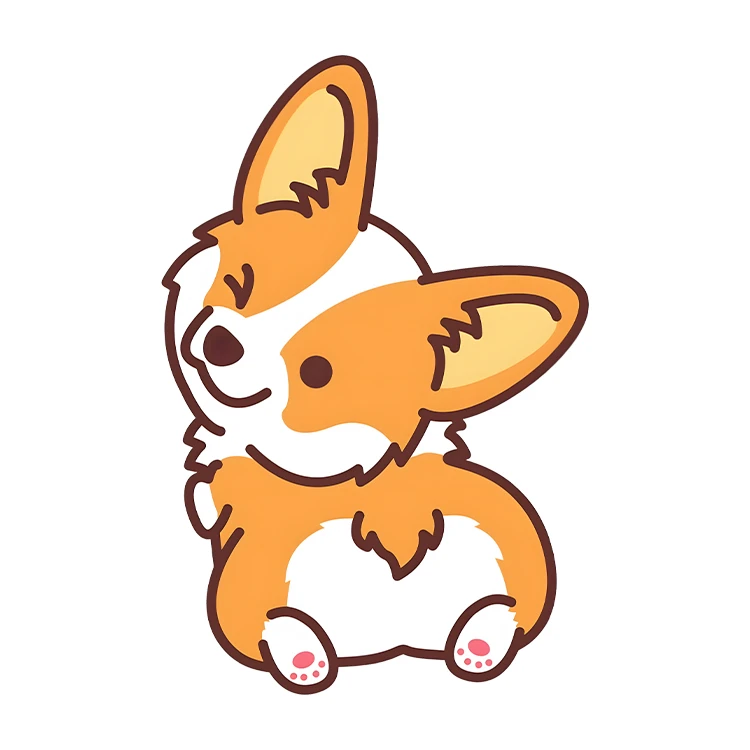 استیکر پارچه و لباس پاد آفرین مدل کارتونی طرح سگ کیوت بامزه کد S4078