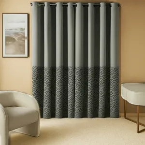 پرده پانچ تیکو دکو مدل ابریشم ساتن حاشیه دار کد greek key سایز 280*300 سانتی‌متر