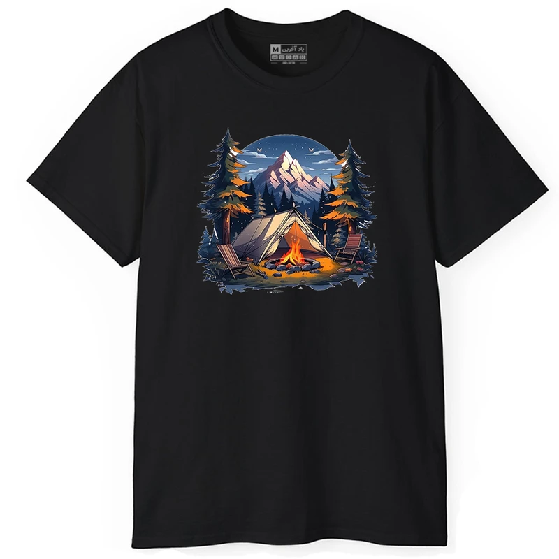 تی شرت آستین کوتاه مردانه پاد آفرین مدل کمپینگ کد DKTMM78