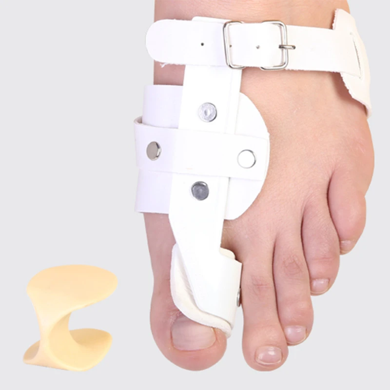 مجموعه اسپلینت هالکوس والگوس طب و صنعت مدل 10100 به همراه فاصله دهنده پا سایز S پای چپ