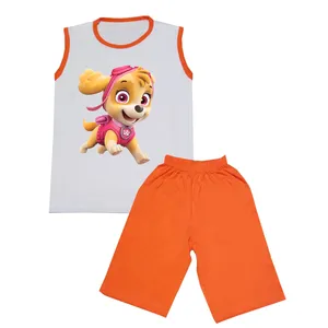 ست تاپ و شلوارک بچگانه مدل  سگ نگهبان کد STb4129