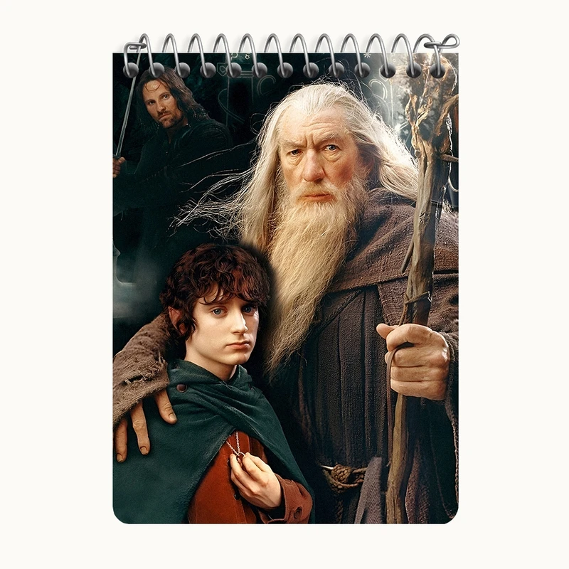 دفتر یادداشت 50 برگ خندالو طرح ارباب حلقه ها (Lord of the Rings)  کد N2851