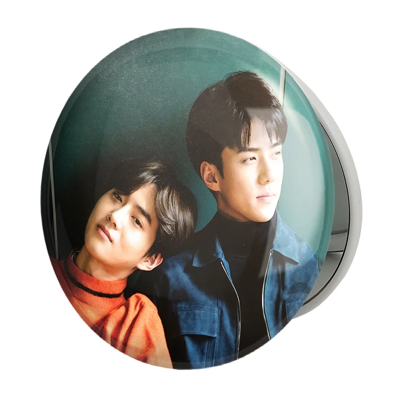 آینه جیبی خندالو طرح گروه اکسو EXO مدل تاشو کد 13582 