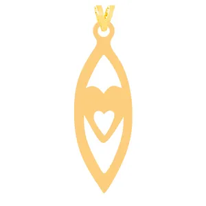 آویز گردنبند طلا 18 عیار زنانه کرابو مدل قلب Kr315634