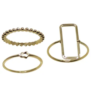 بند انگشتی زنانه کد RKH_1037 مجموعه 3 عددی