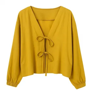 بلوز آستین بلند یقه هفت زنانه مدل Leninکد54